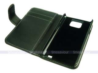   Leather Case Cover for Samsung Galaxy S II i9100 with Inner Card Slot