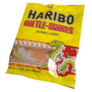 Haribo Rattle Snakes Gummi Candy, 5oz:  Grocery & Gourmet 