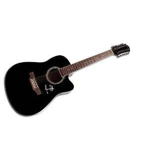   Autographed Signed 12 String Acoustic Guitar & Proo 