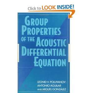  Group Properties Of The Acoustic Differential Equation 