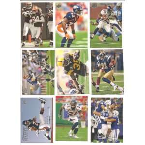  9 Card Lot of 2008 Upper Deck NFL Stars . . . Featuring 
