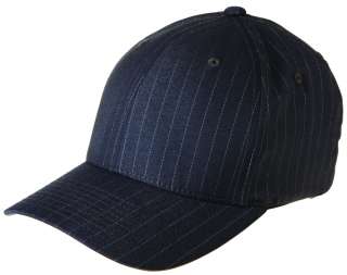 6195P Flexfit Pinstripe Fitted Baseball Blank Plain Hat Ballcap Cap 