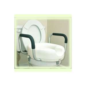   Raised Toilet Seat With Arms, Seat Size 15 inch x 16 1/2 inch , Each