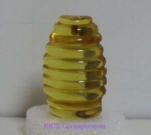 Bakelite art deco honey barrel shaped Button AppleJuice  