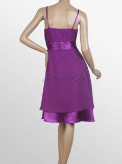 Purple Homecoming Stunning V neck Empire Waist Cocktail Dress 03003 US 