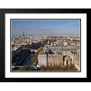  Cityscape, France Large 20x23 Framed and Double Matted Photography 