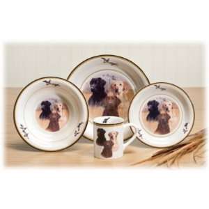  Bass Pro Shops Great Hunting Dogs 16 Piece Dinnerware Set 