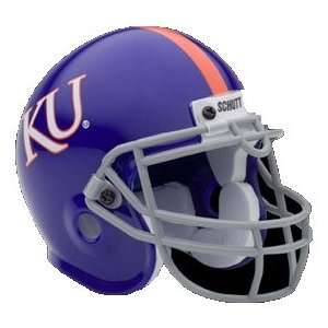 Kansas Jayhawks Schutt Mini Junior Helmet A Hard Durable Shell With 