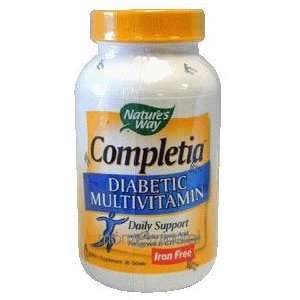 Completia Diabetic Multivitamin 90 Tabs ( Iron Free Formula )   Nature 