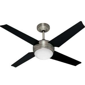 Hunter Fan 21585 Core Ceiling Fans 52 Inch Brushed Nickel with 4 Black 