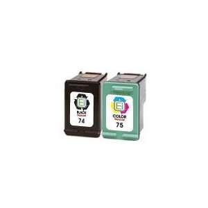  Compatible HP 74 & 75 Combo Pack (CC659FN) (1 Black & 1 
