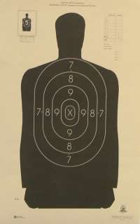 125 B 29 NRA Shooting Targets Official Police Silhouette14x29 MADE 