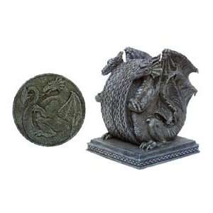  Dragon DragonS Set of 4 Coasters and Holder Kitchen 