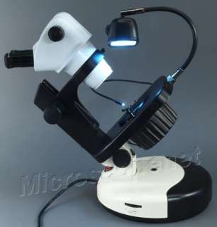 Gem Stereo Microscope w/ Bright/Darkfield Illumination  