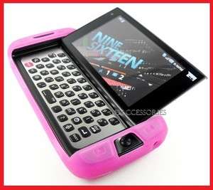 SIDEKICK 4G T MOBILE PINK SOFT SILICONE SKIN COVER CASE  
