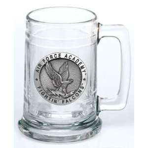  Air Force Falcons Glass Stein (Beverage Mug) 15 oz   NCAA 