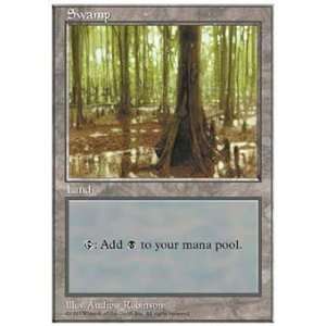 Magic the Gathering Swamp B   5th Edition  Toys & Games  