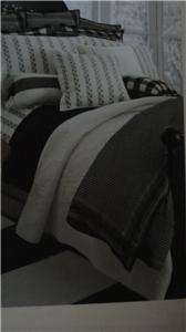 Ralph Lauren Winter Cottage Black White Queen Duvet Cover 11pc Set New 