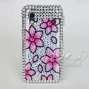 Pink Flower Bling Case for SAMSUNG GALAXY ACE S5830US  