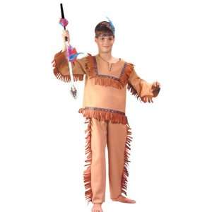  Childs Native Indian Boy Costume (Size:Large 8 10): Toys 
