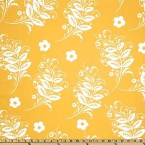  54 Wide For Your Home Flowers & Branches Gold Fabric By 