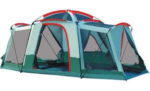   Kinsman HUGE 3 ROOM FAMILY CAMPING TENT W/ ATTACHED SCREEN ROOM  