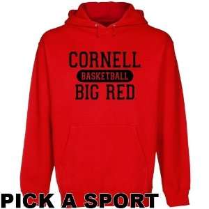   Cornell Big Red Custom Sport Pullover Hoodie   Carnelian: Sports