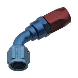   2000 Series Pro Flow 60 Degree Bent Tube Hose End,  8 A N   Blue/Red