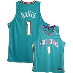  Nike New Orleans Hornets #1 Baron Davis Teal Swingman 