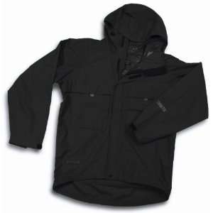   6000 Black Tundra Tech Hooded Rain Jacket   Medium