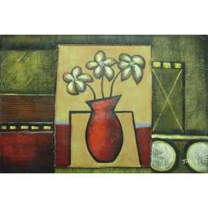   inch Abstract Art Hand painted Oil Painting Still Life: Home & Kitchen