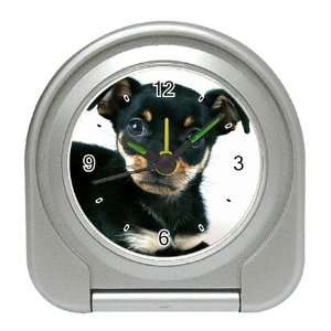  Miniature Pinscher Puppy Dog Travel Alarm Clock JJ0728 