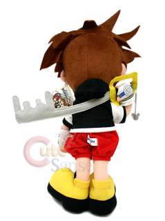 Kingdom Hearts Sora Plush w/ Mickey Mouse Blade & Crown  