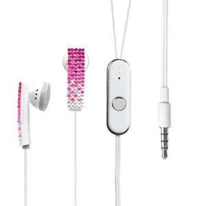   Headset 3mm, Gradient Hot Pink/White B616 Cell Phones & Accessories