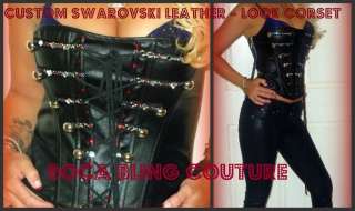 SEXY ROCK CRYSTAL CORSET LARGE MADE WITH SWAROVSKI ELEMENTS  