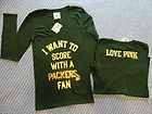   Secret Pink NFL Green Bay Packers Score With Fan Long Sleeve Shirt S