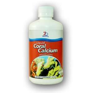  2bhealthy Liquid Coral Calcium, Vanilla (32 Ounces 