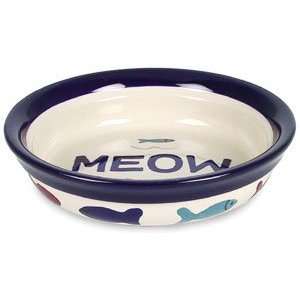 Castlemere Creations Meow Shallow Cat Dish 6 