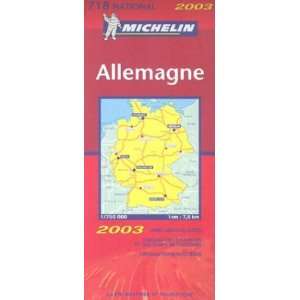  Germany Map (9782067100077) Michelin Travel Publications Books