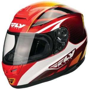 Fly Racing Paradigm Classic Red/Yellow Helmet   Color : Red   Size 