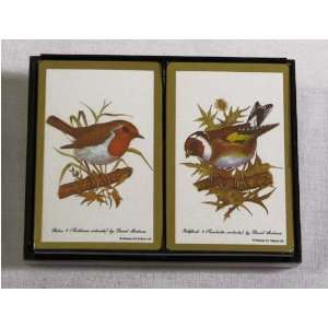 David Andrews Robin & Goldfinch Bird Playing Card Set