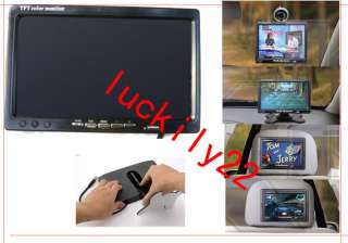 Mini 7 TFT LCD Display Color Monitor 2CH Video Input  