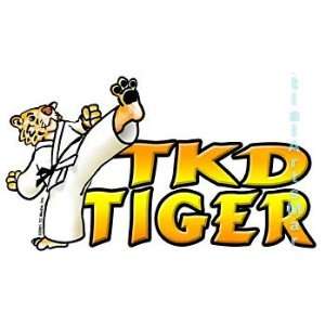  Martial Arts T shirt   TKD Tiger (White T shirt)   CHL 