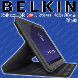 BELKIN Leather Verve Folio Case for Samsung Galaxy Tab 10.1 (Black 