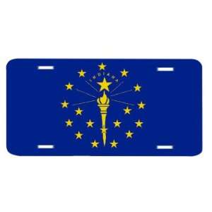  Indiana State Flag Vanity Auto License Plate Tag 