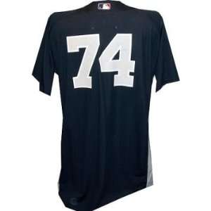   Spring Training Game Used Road Navy Jersey (Red Logo) (48) Sports