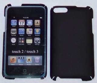 iPod Touch 3 3G 3rd Snap on Hard Case Cover Skin 8/32GB 64GB   Black 