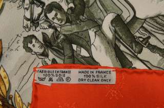 RARE Hermes Paris 100% silk Scarf Real Napoleon  