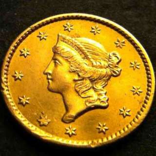 1852 Beautiful $1.00 Gold Liberty Head HIGH GRADE  