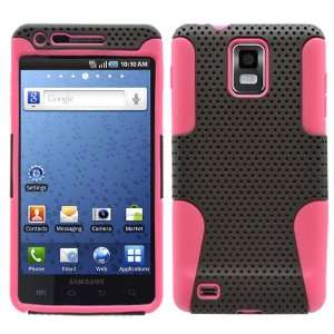  Samsung Infuse 4g At&t Hybrid Sporty 2in1 Case Blk/pink 